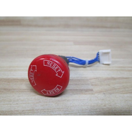 Omron A165E-S-03U E-Stop Switch A05B-2301-D002 6 Pin 6 Wire - Used