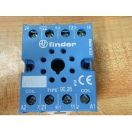 Finder 90.26 Relay Socket 9026 (Pack of 2) - New No Box