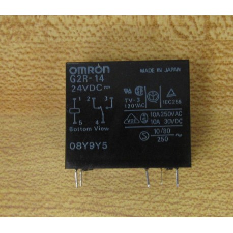 Omron G2R-14-24VDC Relay G2R1424VDC (Pack of 8) - New No Box