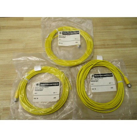 Telemecanique XSZCD102Y Cordset (Pack of 3)