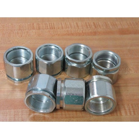 Generic 1" Steel 3-Piece Coupling (Pack of 7) - New No Box