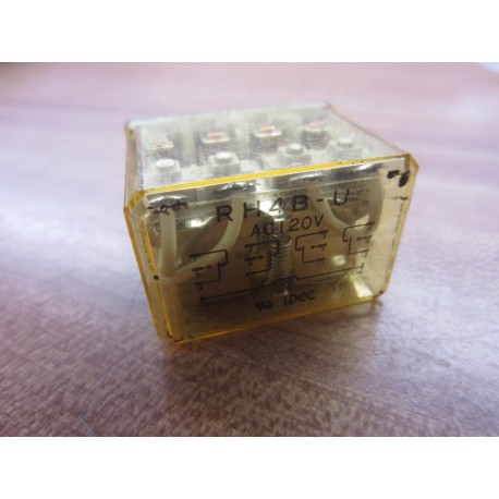 IDEC RH4B-U AC120V Relay RH4BUAC120V Tested (Pack of 3) - Used