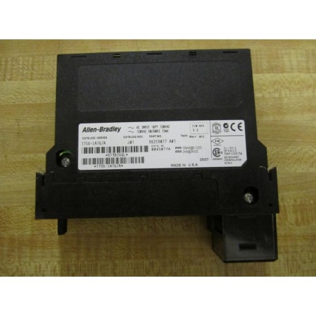Allen Bradley 1756-IA16 Input Module 1756IA16 96259077 A01, Rev. J01 - Used