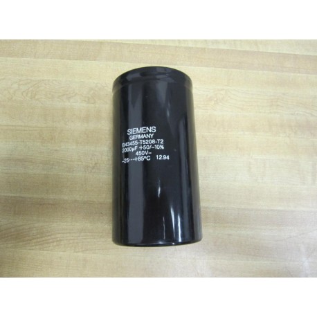 Siemens B43455-T5208-T2 Capacitor B43455T5208T2 2000UF 450V - New No Box