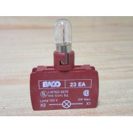 Baco 23 EA Lamp Holder Module 23EA WBulb (Pack of 2) - New No Box