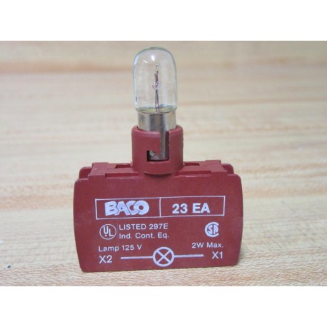 Baco 23 EA Lamp Holder Module 23EA WBulb (Pack of 2) - New No Box