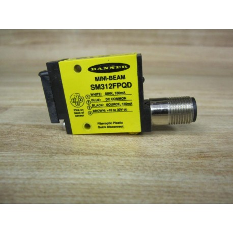 Banner SM312FPQD Sensor 26837 (Pack of 2) - Used