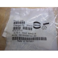 Harting 09150006102 Pin (AWG18) R15-STI-C (Pack of 100)