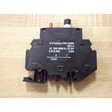 Allen Bradley 1492-GH002 Circuit Breaker 1492GH002 .20 Amp - New No Box
