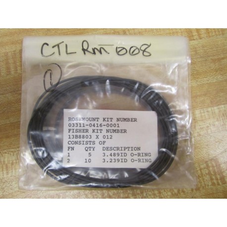 Rosemount 03311-0416-0001 O-Ring Kit 0331104160001 - New No Box