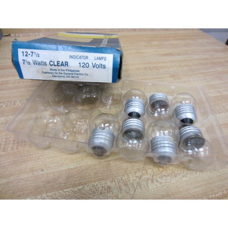 General Electric 12-712 12712 12-7 12 Lamp Bulbs Clear (Pack of 7)