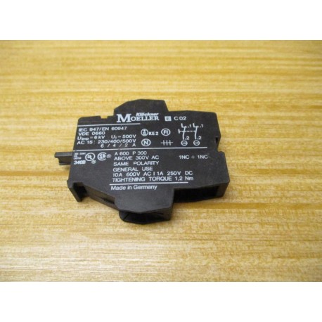 Moeller Klockner EC02 Contact Block - New No Box