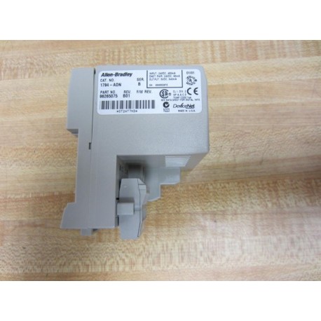 Allen Bradley 1794-ADN DeviceNet Adapter 1794ADN Series B Rev B01 - Used