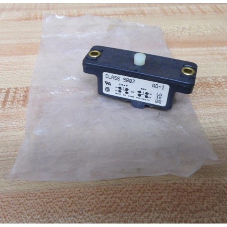 Square D 9007-AO1 Switch 9007A01 Black White actuator