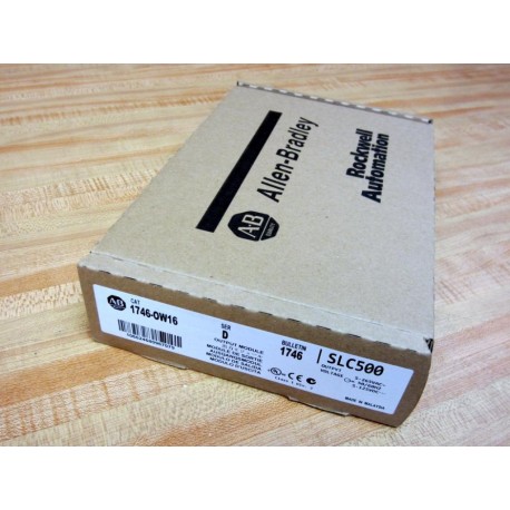 Allen Bradley 1746-OW16 Out Module 1746-0W16 Factory Sealed Series D