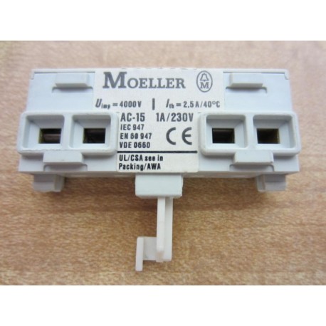 Moeller Klockner NHI-E-11-PKZ0 Eaton Contact Block NHI-E-11-PKZO - New No Box