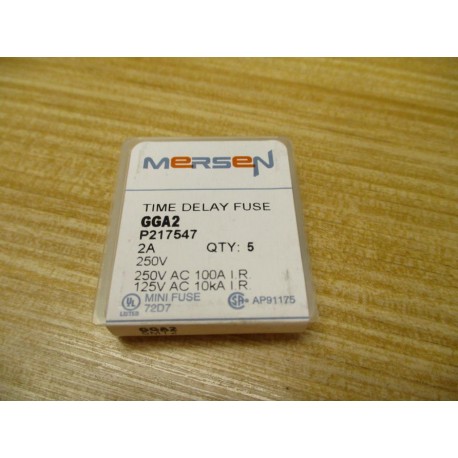 Mersen GGA2 2A Time Delay Fuse (Pack of 10)