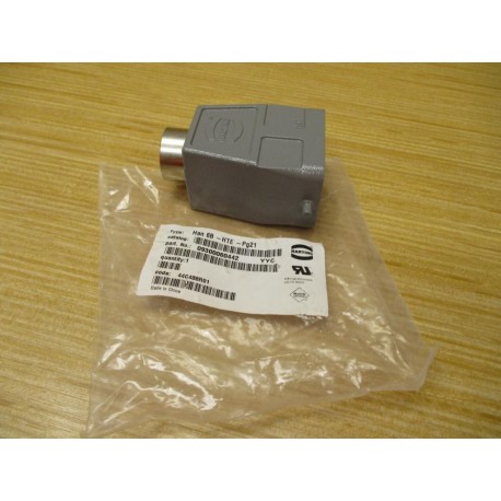 Harting 09300060442 Connector Hood HAN 6B-HTE-PG21