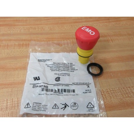 Sprecher + Schuh D7P-MT44E E-Stop Pushbutton D7PMT44E