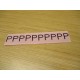 Stranco AM1-P Letter "P" Label AMI-P (Pack of 25)