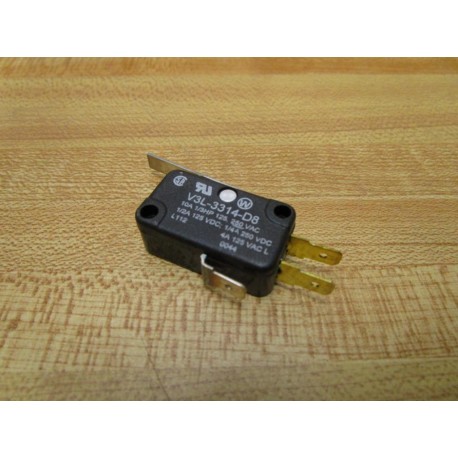 Honeywell  Micro Switch V3L-3314-D8 Miniature Limit Switch V3L3314D8 - Used