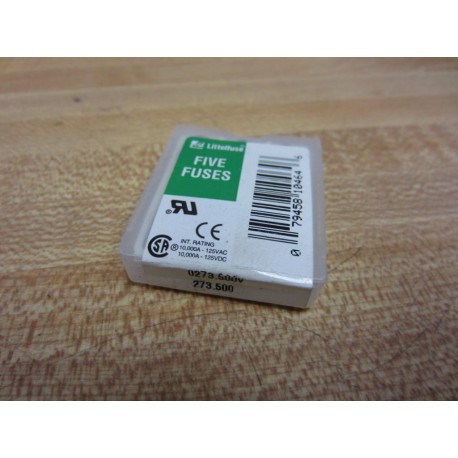 Littelfuse 0273.500V 273 500 V Fuse (Pack of 5)