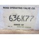 Ross 636K77 Valve Seal Service Kit