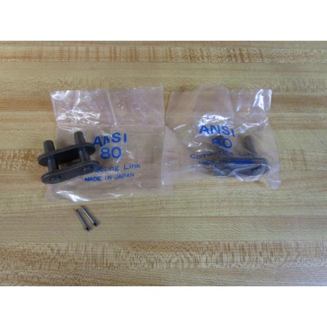 Tsubaki ANSI 80 Connecting Link 80 (Pack of 2)