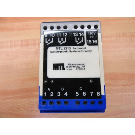 Measurement Technology MTL 2213 Relay MTL2213 - New No Box