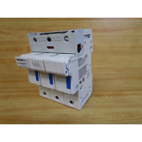 FerrazShawmut US143M 50A Fuse Holder L227917 WSurge Suppressor - Used