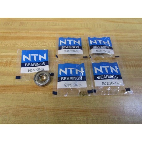 NTN 6002ZZCM5K Single Row Ball Bearing 6002ZZCM5K (Pack of 5)