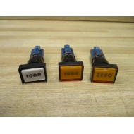 Rafi 1.15108 Push Button Switch 115108 1 WO Cover (Pack of 3) - New No Box