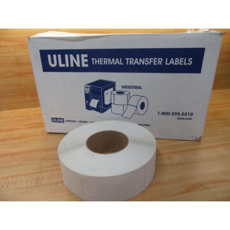 Uline S-7474 Thermal Transfer Labels S7474 (Pack of 8)