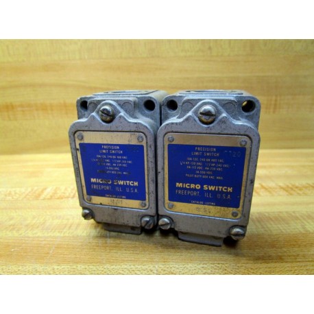 Micro Switch 8LS1 Honeywell Precision Limit Switch WO Operating Head (Pack of 2) - Used