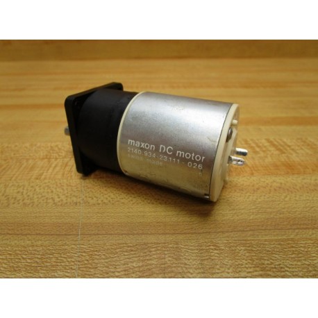 Maxon 2140.934-23.111-026 DC Motor 214093423111026 - Used