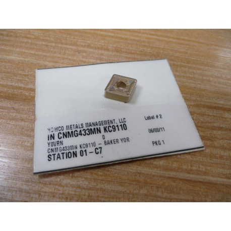 Howco Metals Management CNMG433MN KC9110 Carbide Insert CNMG433MNKC9110 (Pack of 4)