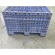 Buckhorn 45" x 48" x 34" Collapsible Plastic Pallet Box (Pack of 17) - Used