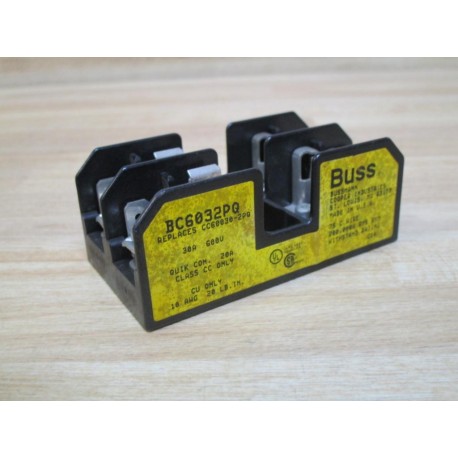 Bussmann BC6032PQ Fuse Block Class CC Fuse (Pack of 3) - Used