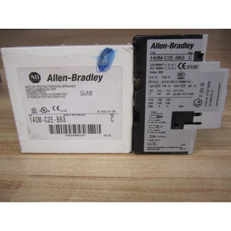Allen Bradley 140M-C2E-B63 Circuit Breaker 140MC2EB63 Series C