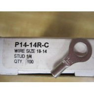 Panduit P14-14R-C Terminal Key  P1414RC Stud 14 Wire 18-14 (Pack of 100)