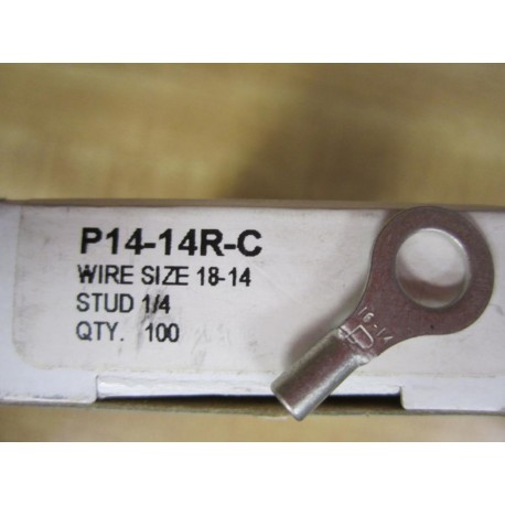 Panduit P14-14R-C Terminal Key  P1414RC Stud 14 Wire 18-14 (Pack of 100)