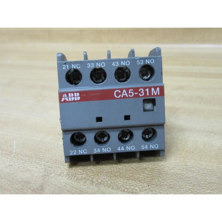 ABB CA5-31M Auxiliary Contact Block CA531M (Pack of 3) - Used