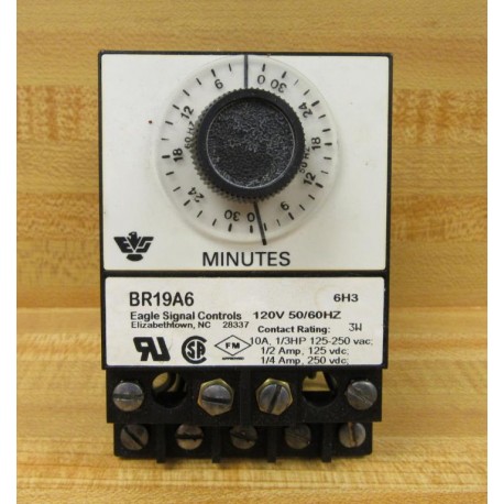 Danaher Controls BR19A6 Eagle Signal Electric Reset Timer - Used