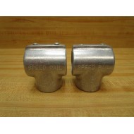 Hollaender 07040 Speed Rail Fitting 5 Tee (Pack of 2) - New No Box