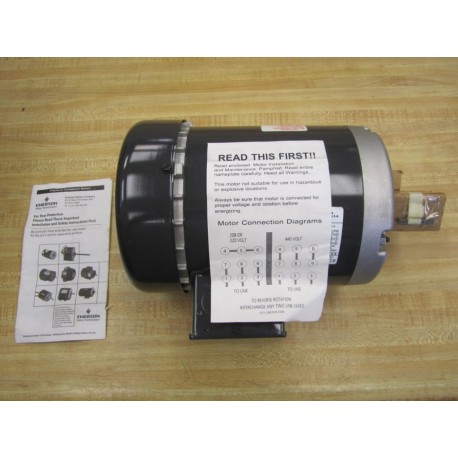 Emerson Electric T34S2M Electric Motor R060117Q - New No Box