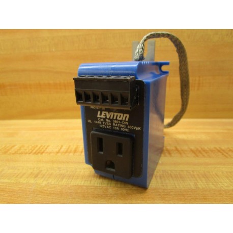 Leviton 3801-DIN Receptacle 3801DIN 125VAC 10A 60Hz - New No Box