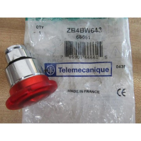 Telemecanique ZB4BW643 Schneider Red Button 66661