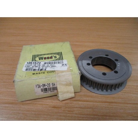 Woods P36-8M-20 SH Synchronous Plus Sprocket P368M20SH