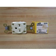 Hubbell HBL5661I Single Receptacle Ivory