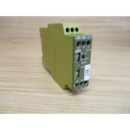 Pilz S1EN 50KOhm 24-240VACDC Safety Relay 884100 Chipped Mount - Used